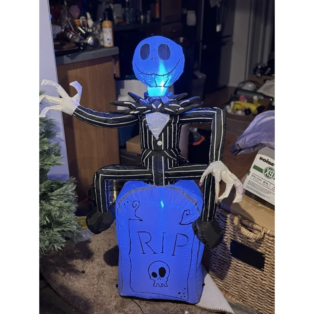 Nightmare Before Christmas Jack Skellington Inflatable 3.5 FT Gemmy Halloween